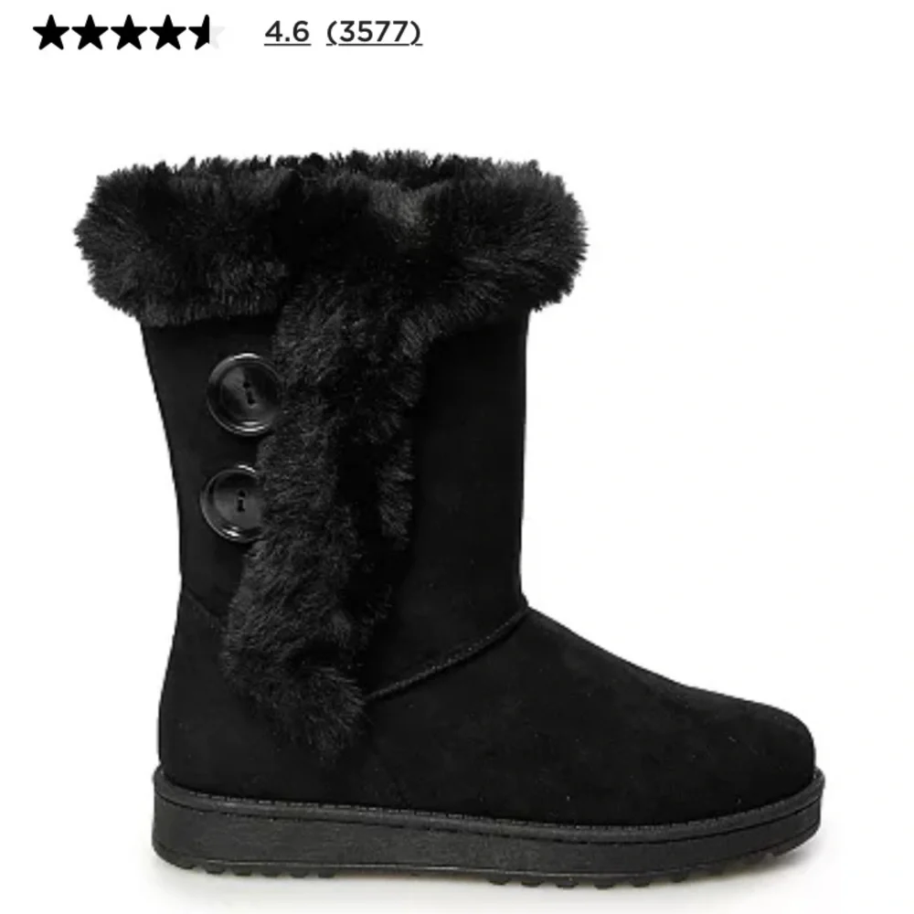 Super comfy , Classic black fur (faux) snow boot. Sonoma - Picture 2 of 3